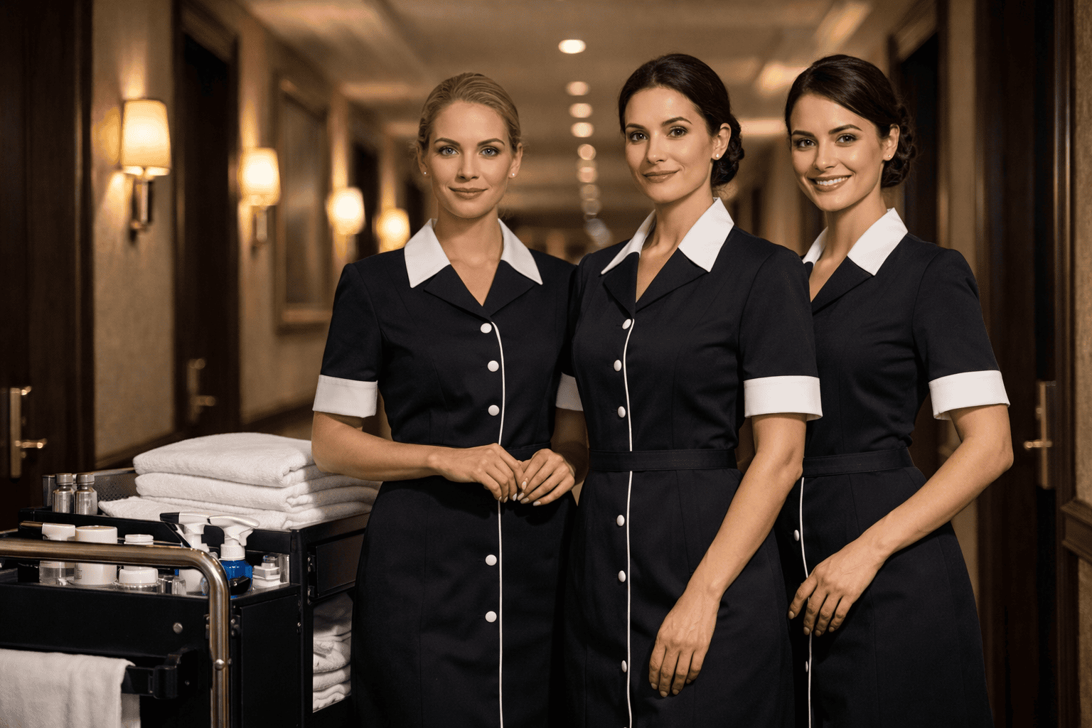 Uniformes para camareiras de hotel